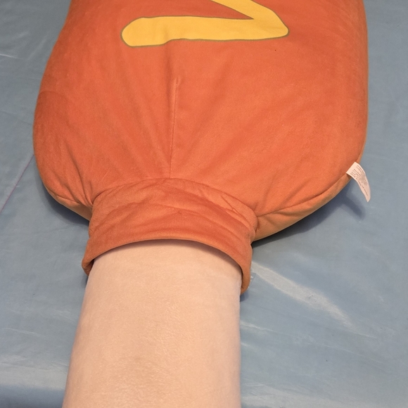 Jumbo Corndog Plush Bean Bag Stuffed Animal 50”  Classic Toy Carnival Bow Tie - Picture 3 of 16